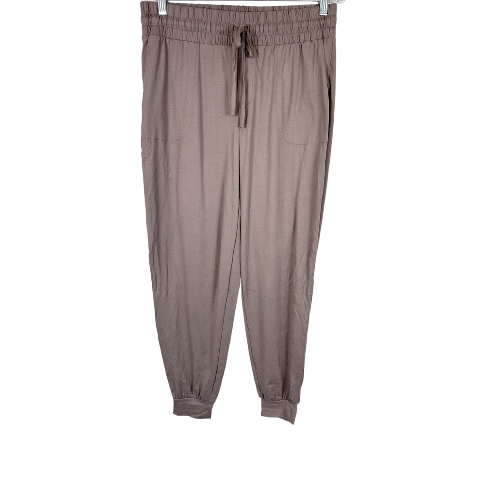 Anybody Lounge Regular Lush Jersey Set of Two Joggers Taupe/Tie Dye Small Size